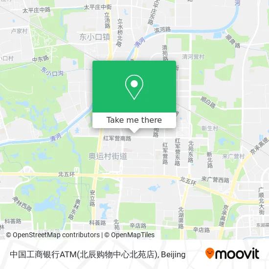 中国工商银行ATM(北辰购物中心北苑店) map