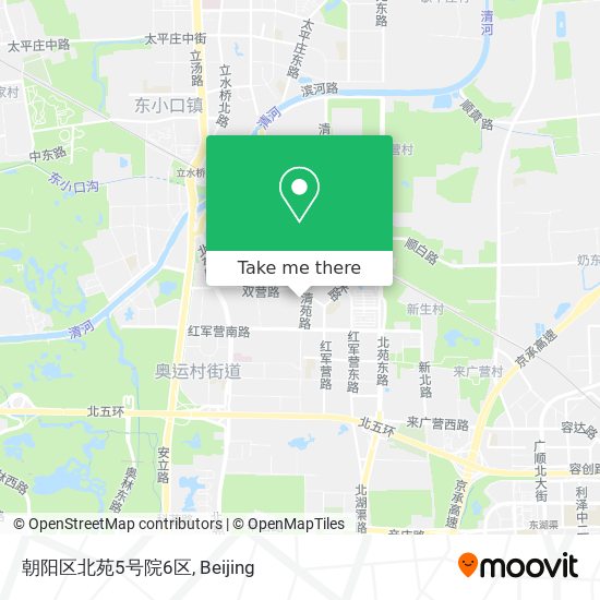 朝阳区北苑5号院6区 map