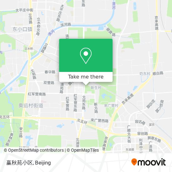 赢秋苑小区 map
