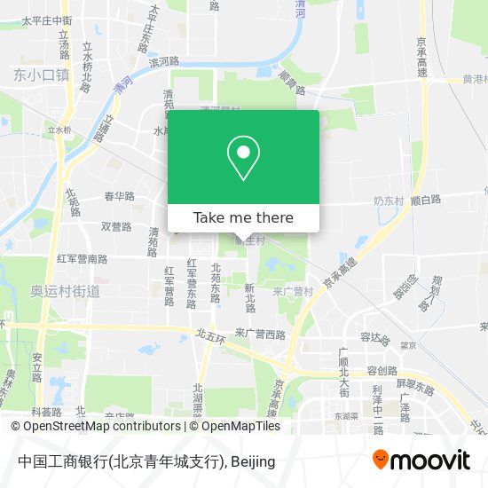 中国工商银行(北京青年城支行) map