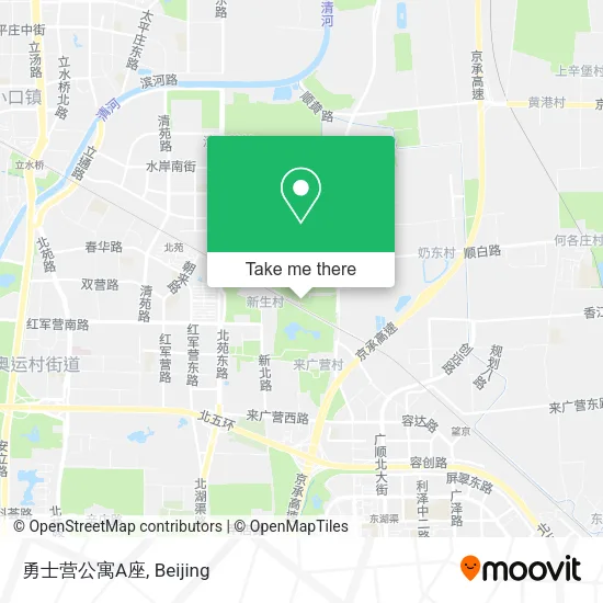 勇士营公寓A座 map