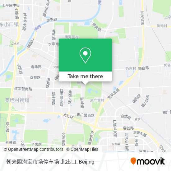 朝来园淘宝市场停车场-北出口 map