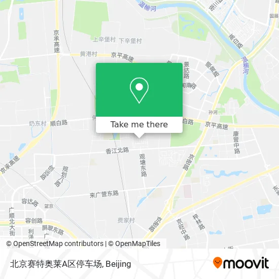 北京赛特奥莱A区停车场 map