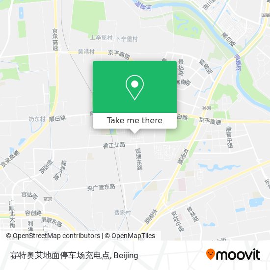 赛特奥莱地面停车场充电点 map