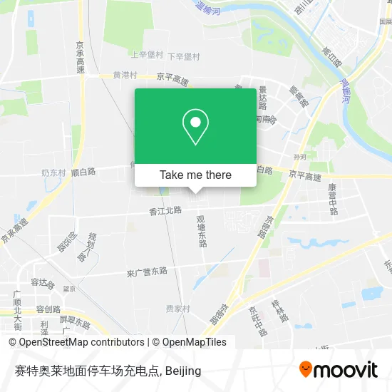 赛特奥莱地面停车场充电点 map