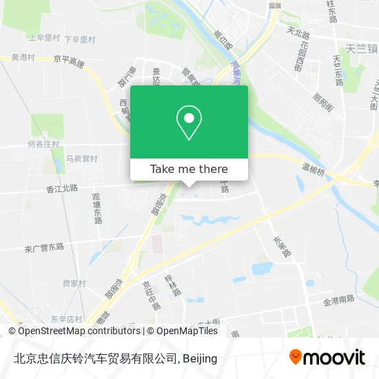 北京忠信庆铃汽车贸易有限公司 map