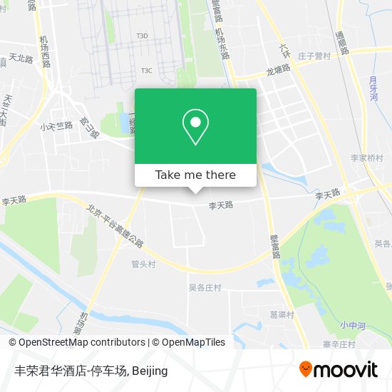 丰荣君华酒店-停车场 map