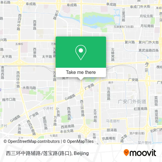 西三环中路辅路/莲宝路(路口) map