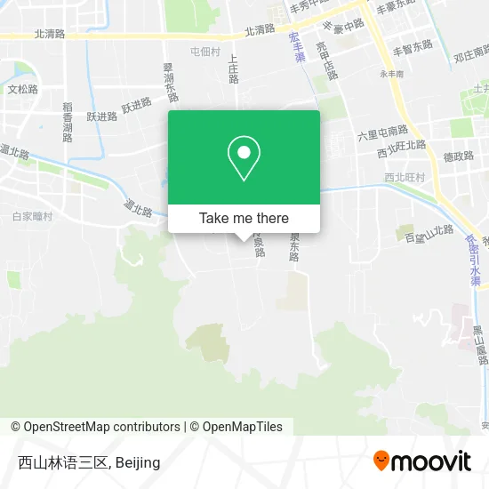 西山林语三区 map