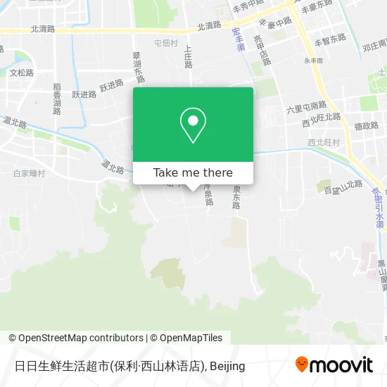 日日生鲜生活超市(保利·西山林语店) map
