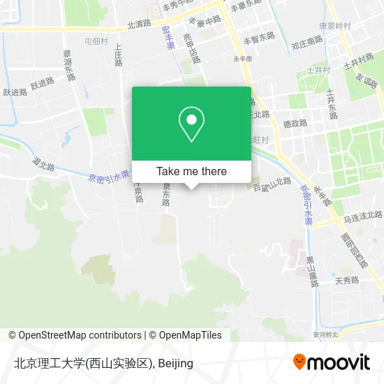 北京理工大学(西山实验区) map