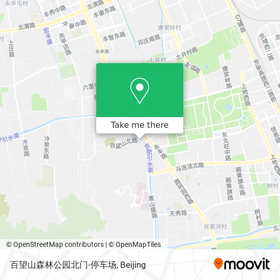 百望山森林公园北门-停车场 map