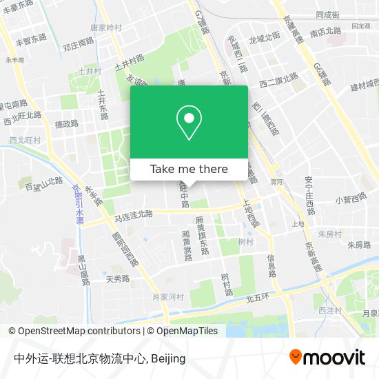 中外运-联想北京物流中心 map