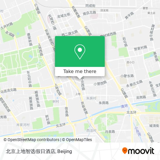 北京上地智选假日酒店 map