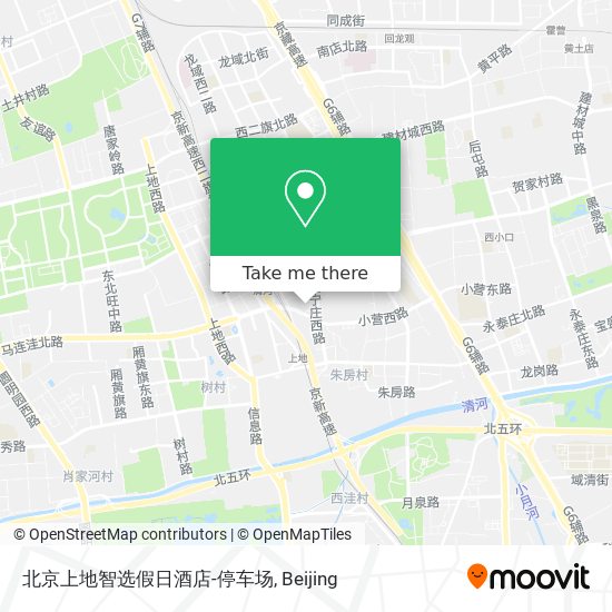 北京上地智选假日酒店-停车场 map