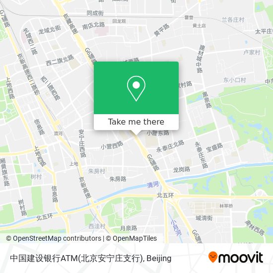 中国建设银行ATM(北京安宁庄支行) map
