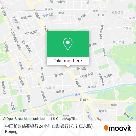 中国邮政储蓄银行24小时自助银行(安宁庄东路) map