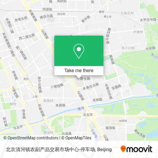 北京清河镇农副产品交易市场中心-停车场 map