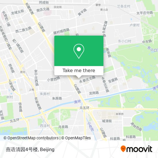 燕语清园4号楼 map