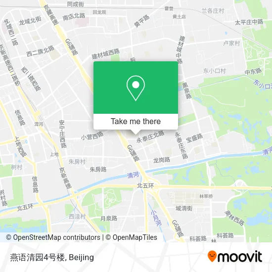 燕语清园4号楼 map