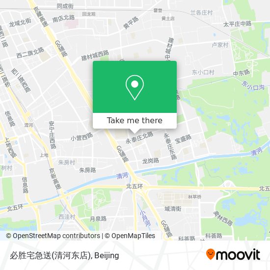 必胜宅急送(清河东店) map