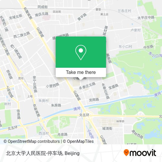 北京大学人民医院-停车场 map