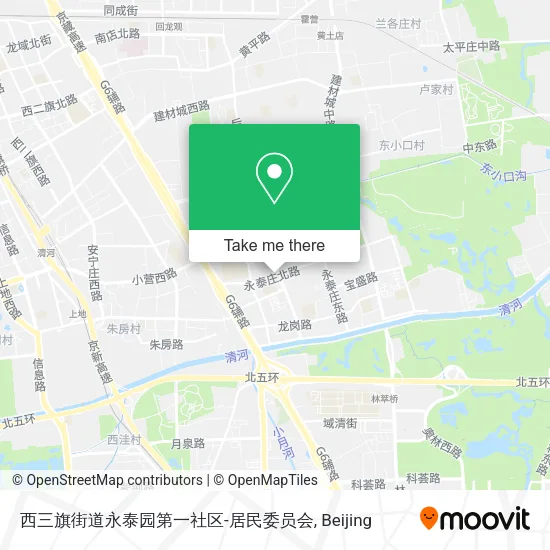 西三旗街道永泰园第一社区-居民委员会 map