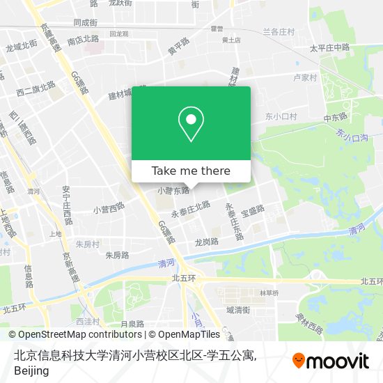 北京信息科技大学清河小营校区北区-学五公寓 map