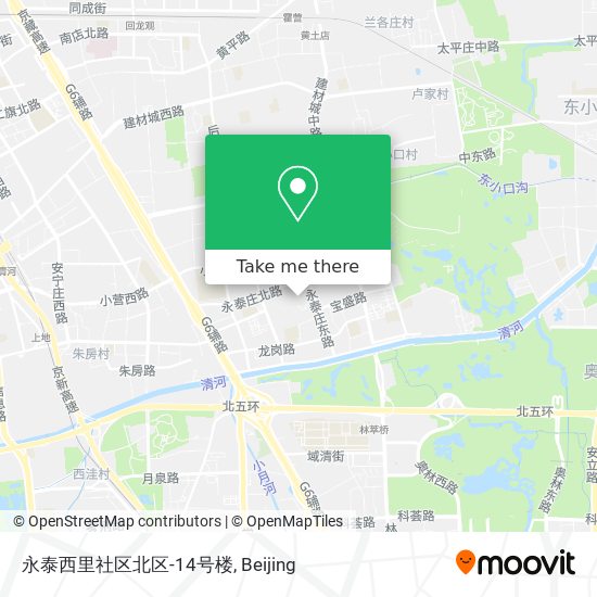 永泰西里社区北区-14号楼 map