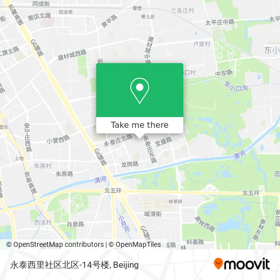 永泰西里社区北区-14号楼 map
