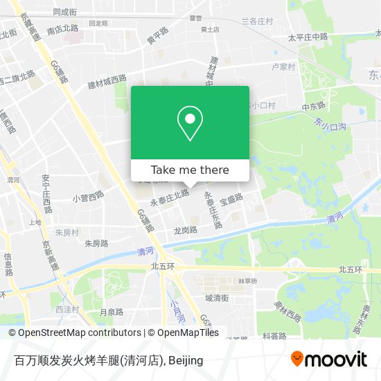 百万顺发炭火烤羊腿(清河店) map