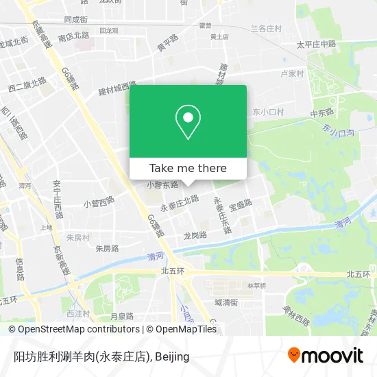 阳坊胜利涮羊肉(永泰庄店) map