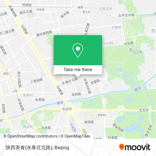 陕西美食(永泰庄北路) map