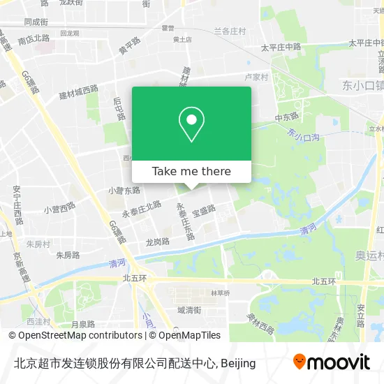 北京超市发连锁股份有限公司配送中心 map
