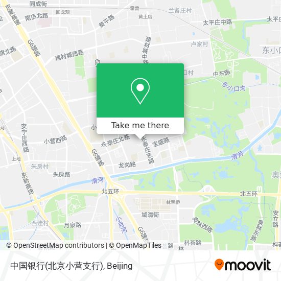 中国银行(北京小营支行) map