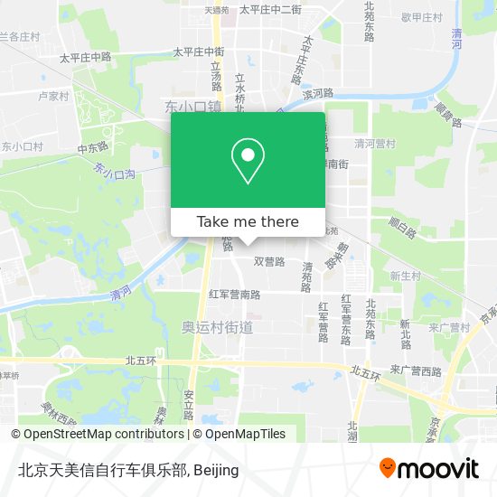北京天美信自行车俱乐部 map