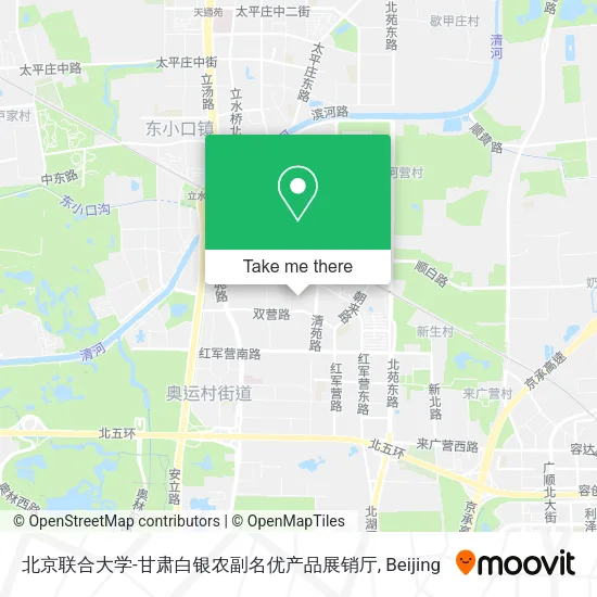 北京联合大学-甘肃白银农副名优产品展销厅 map