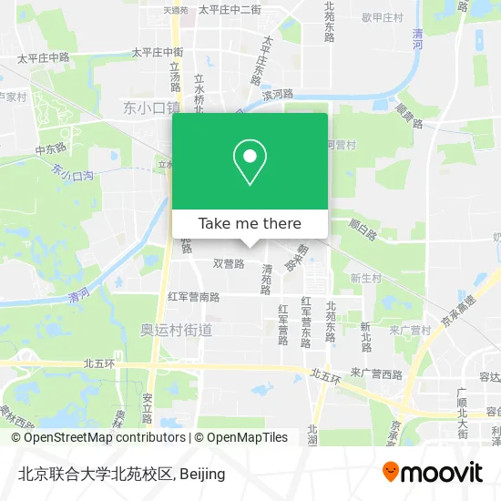 北京联合大学北苑校区 map
