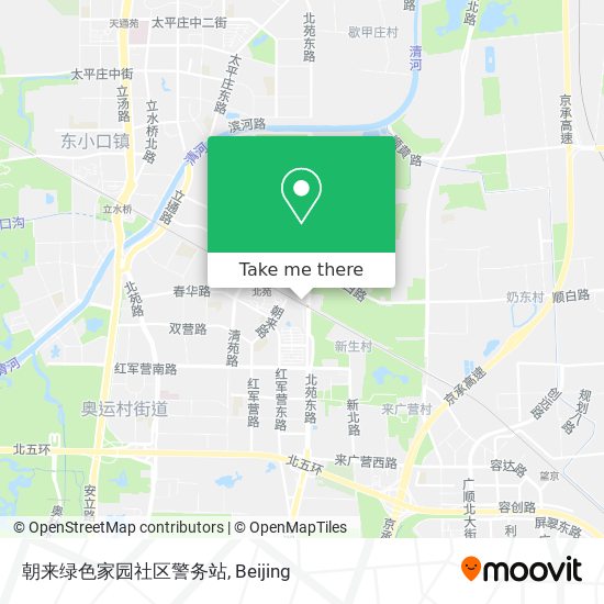朝来绿色家园社区警务站 map
