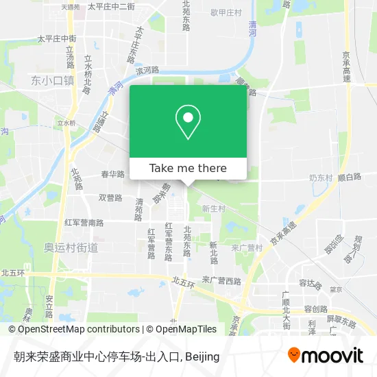 朝来荣盛商业中心停车场-出入口 map