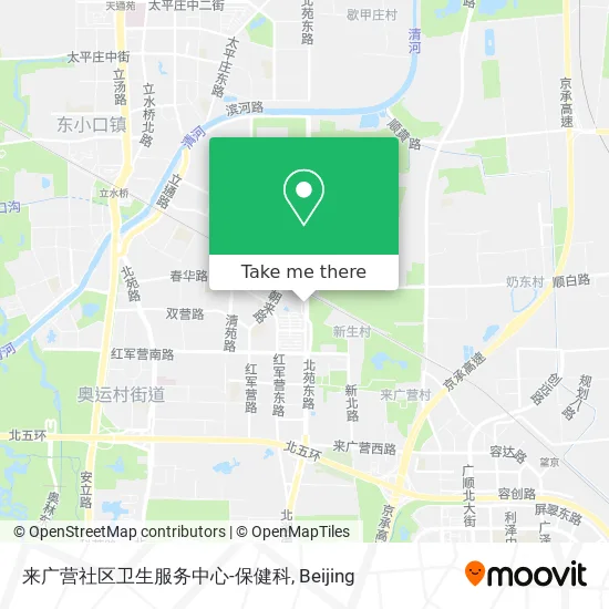 来广营社区卫生服务中心-保健科 map