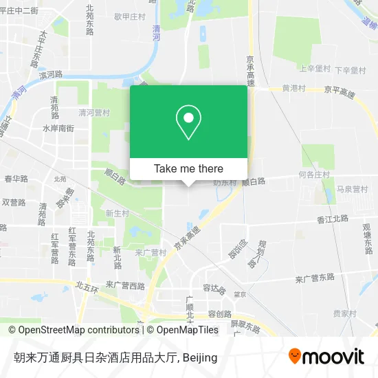 朝来万通厨具日杂酒店用品大厅 map