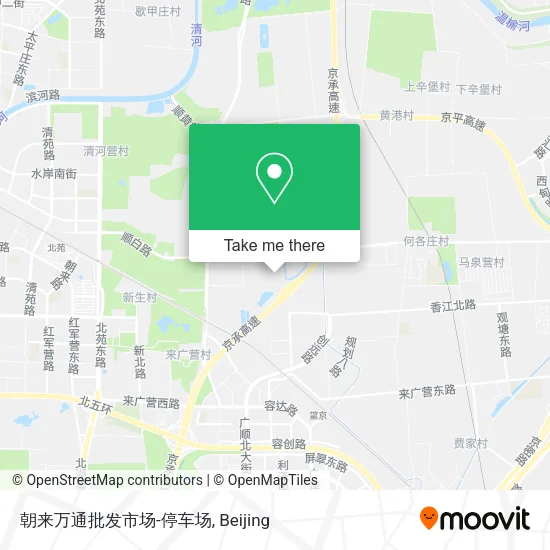 朝来万通批发市场-停车场 map