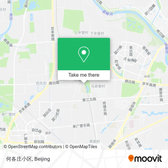 何各庄小区 map
