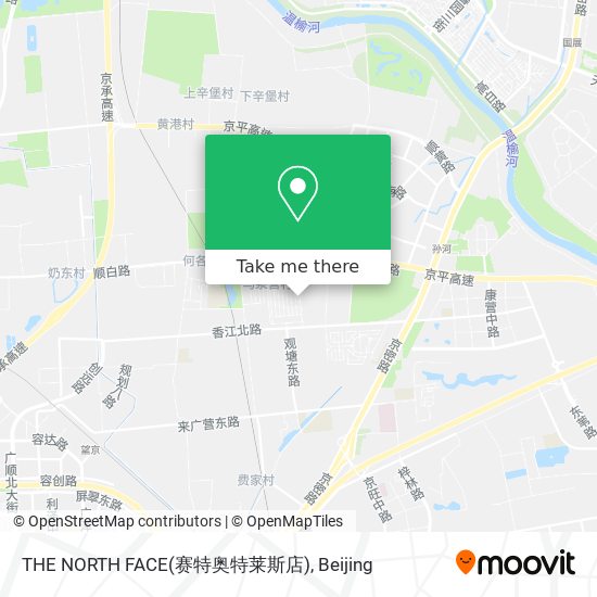 THE NORTH FACE(赛特奥特莱斯店) map