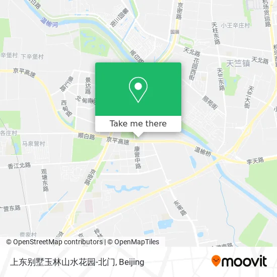 上东别墅玉林山水花园-北门 map