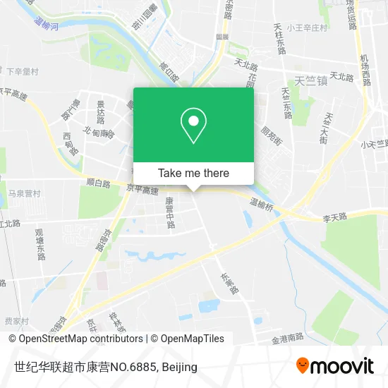 世纪华联超市康营NO.6885 map
