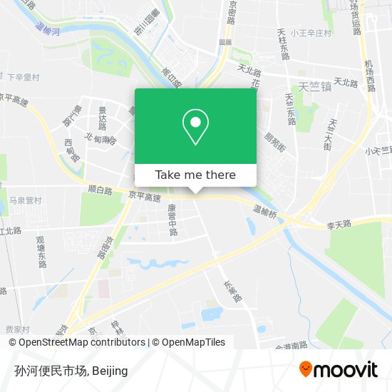 孙河便民市场 map