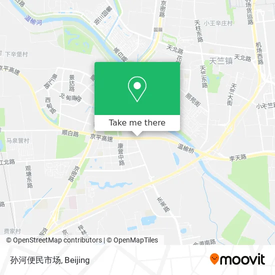 孙河便民市场 map