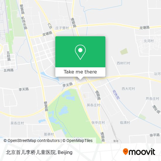 北京首儿李桥儿童医院 map